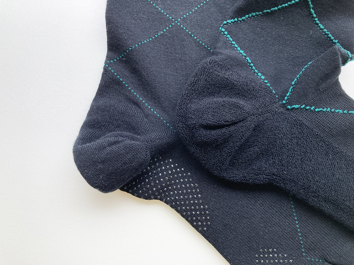 ロング丈ハイゲージアーガイルソックスHerbie FI-007