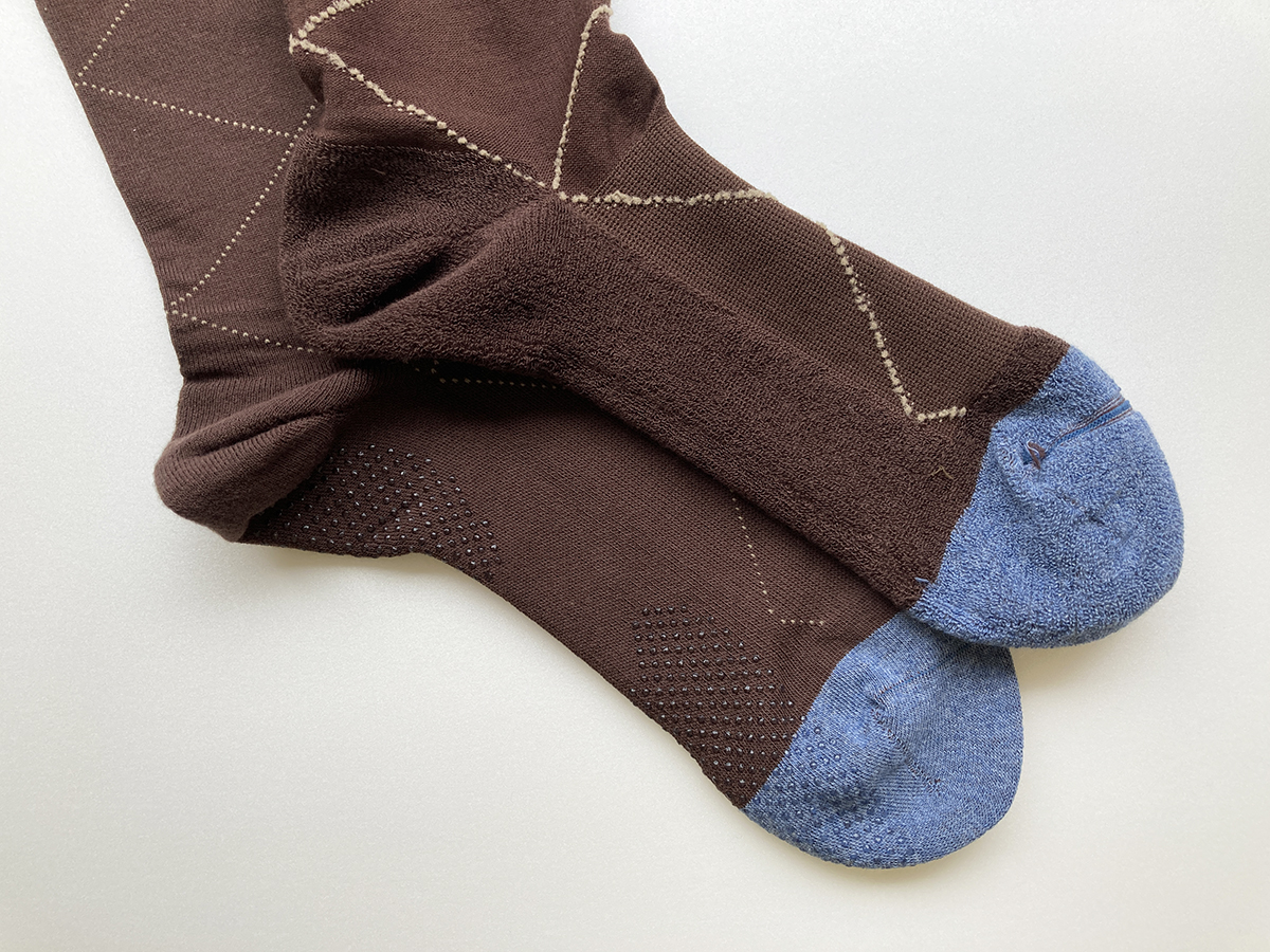 ロング丈ハイゲージアーガイルソックスHerbie FI-007