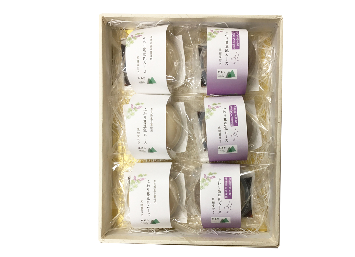 ふわり葛豆乳ムース２種詰合せ（6個入）