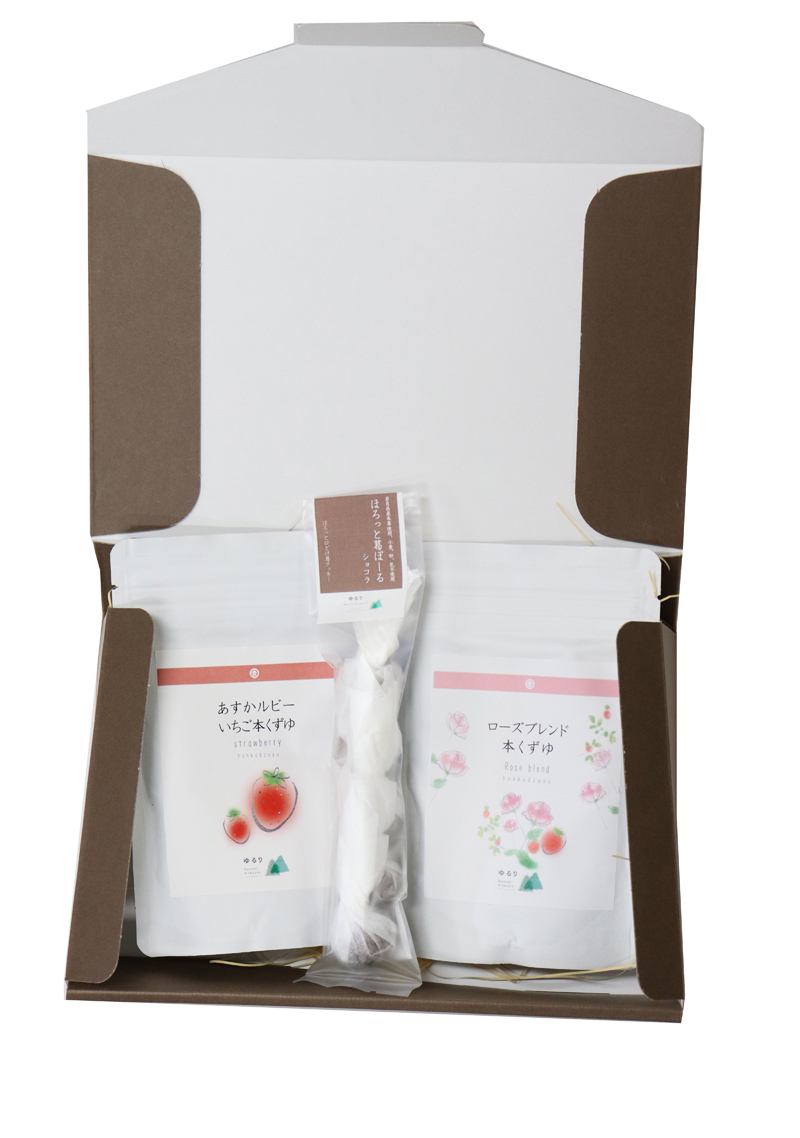 ほろっと葛ぼーると本くずゆ詰合せ