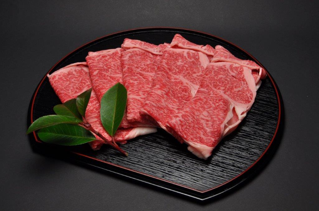 松阪牛すき焼き用（ロース）・鋤焼き割りしたセット