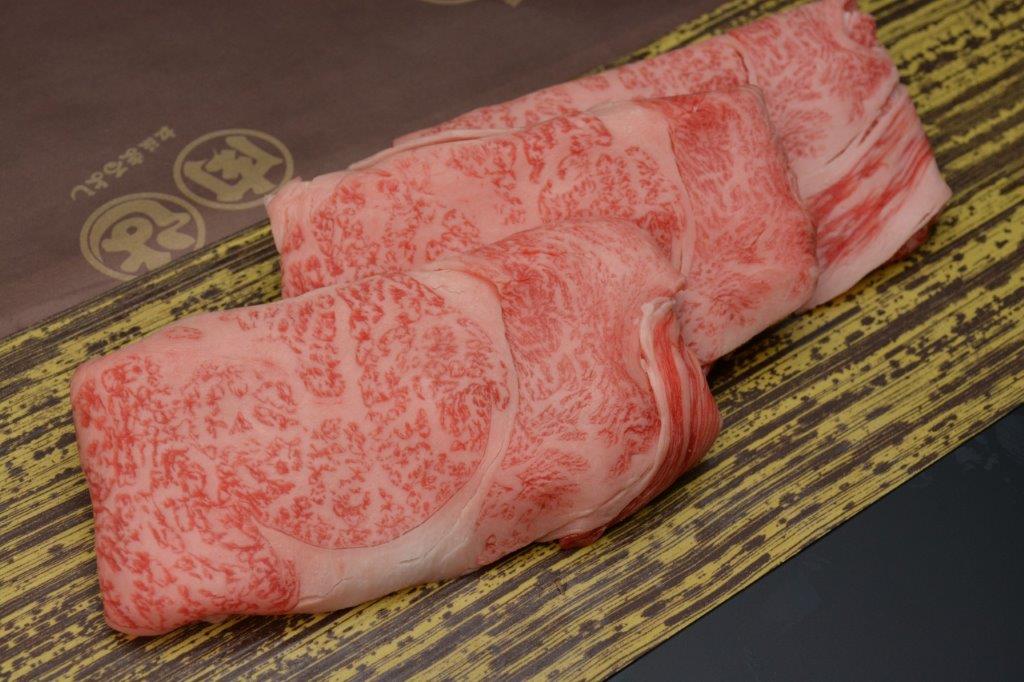 松阪牛すき焼き用（ロース）・鋤焼き割りしたセット