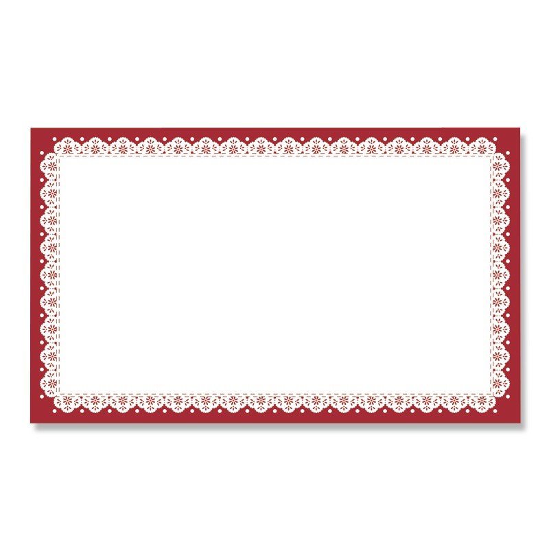 メッセージカード　10枚セット　レッド