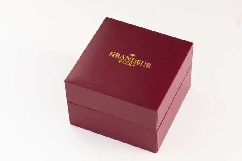 メンズクロノグラフブラックウォッチGRANDEUR PLUS GRP001B