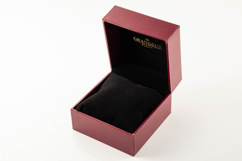 メンズクロノグラフブラックウォッチGRANDEUR PLUS GRP001B