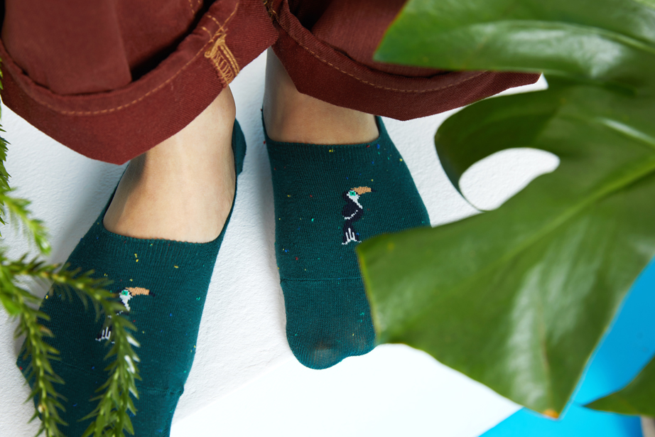 ジャングルフレンズ フットカバーシリーズ22.5-27.5cm ユニセックスフリーサイズ｜ソックス