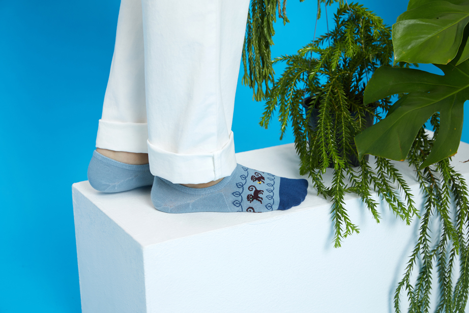 ジャングルフレンズ フットカバーシリーズ22.5-27.5cm ユニセックスフリーサイズ｜ソックス