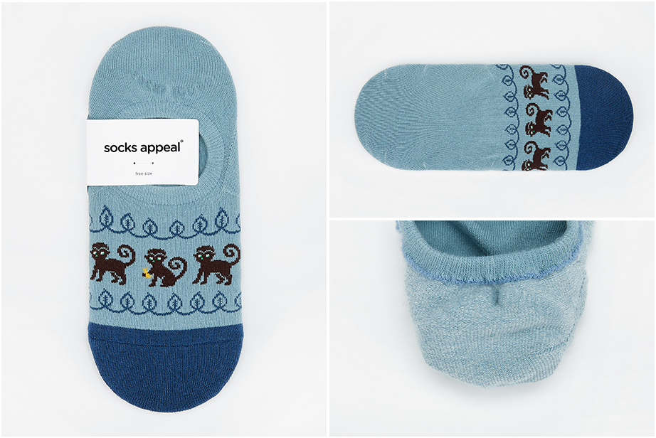 ジャングルフレンズ フットカバーシリーズ22.5-27.5cm ユニセックスフリーサイズ｜ソックス