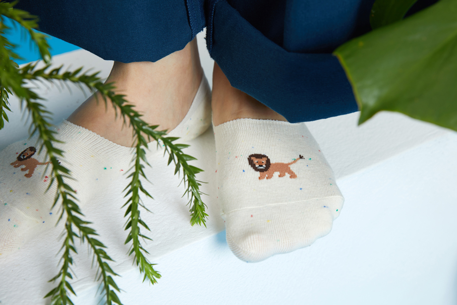 ジャングルフレンズ フットカバーシリーズ22.5-27.5cm ユニセックスフリーサイズ｜ソックス