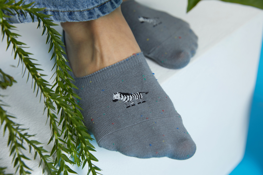 ジャングルフレンズ フットカバーシリーズ22.5-27.5cm ユニセックスフリーサイズ｜ソックス