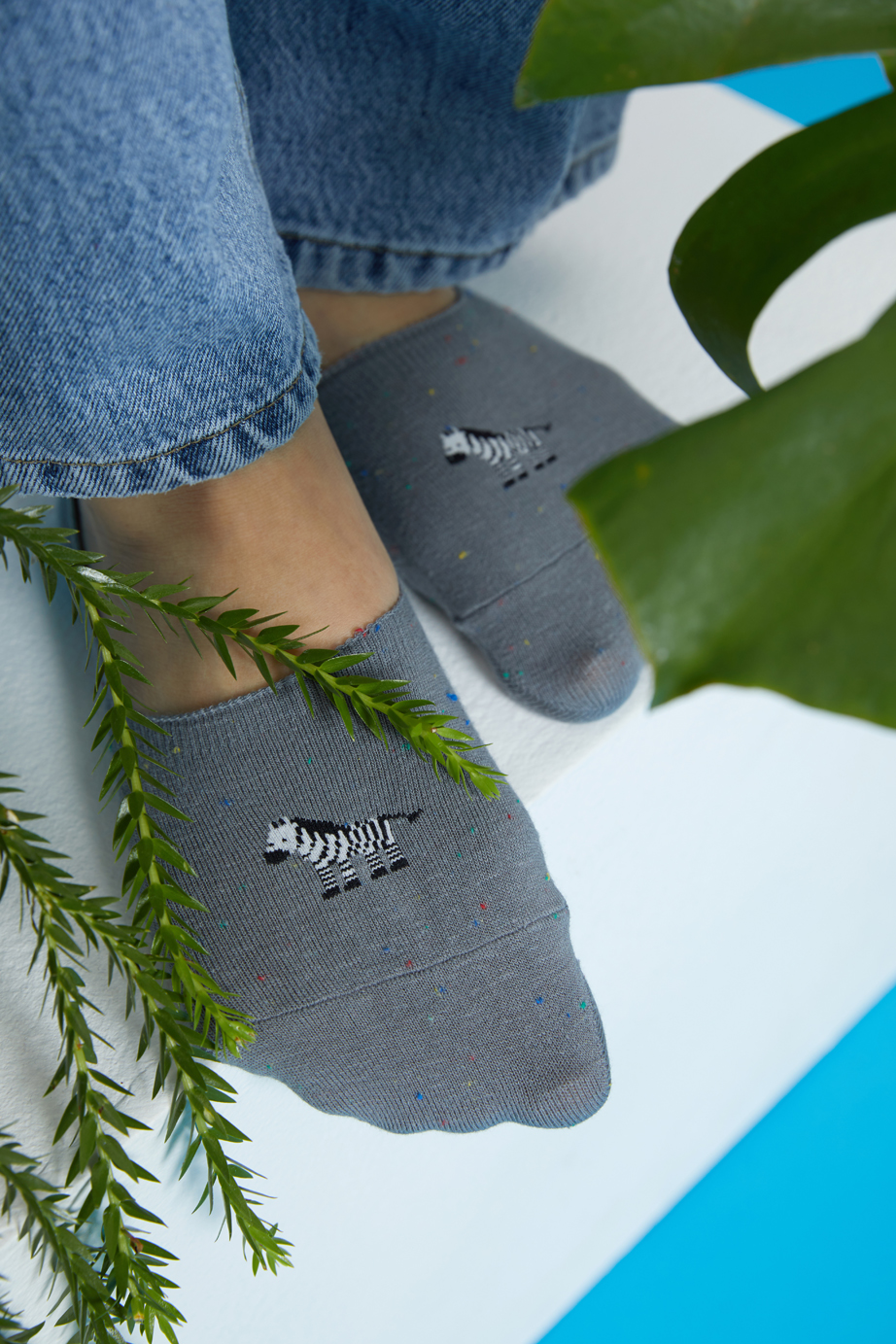 ジャングルフレンズ フットカバーシリーズ22.5-27.5cm ユニセックスフリーサイズ｜ソックス