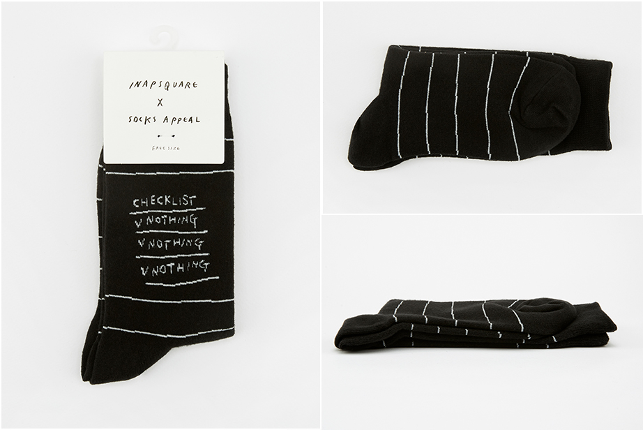 イナパスクエア シリーズ22.5-27.5cm ユニセックスフリーサイズ｜ソックス