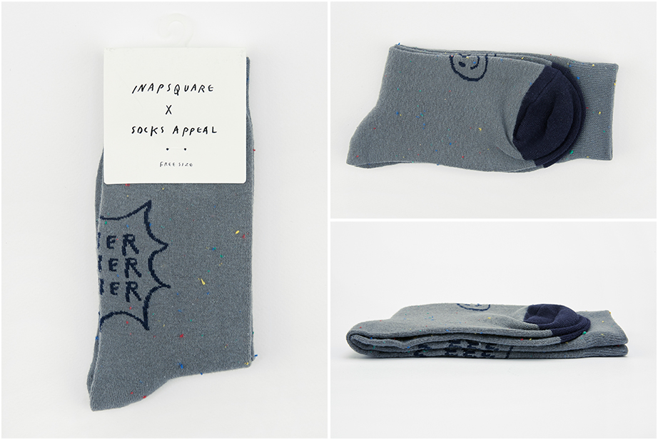 イナパスクエア シリーズ22.5-27.5cm ユニセックスフリーサイズ｜ソックス