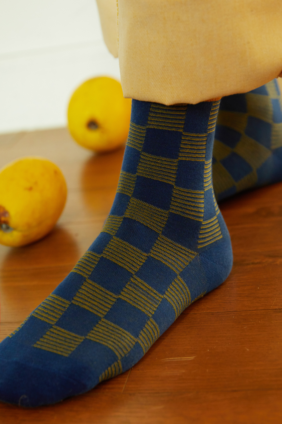 チェックシリーズ 22.5-27.5cm ユニセックスフリーサイズ｜ソックス