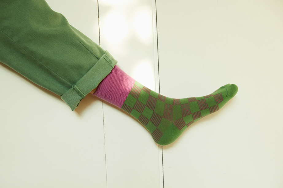 チェックシリーズ 22.5-27.5cm ユニセックスフリーサイズ｜ソックス