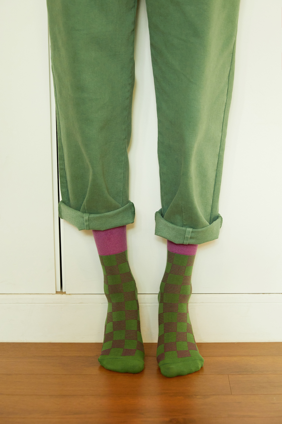 チェックシリーズ 22.5-27.5cm ユニセックスフリーサイズ｜ソックス