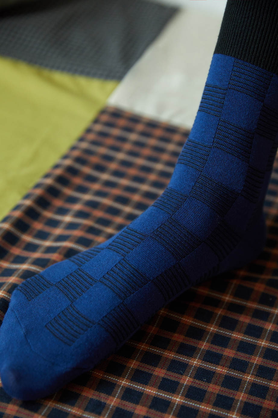 チェックシリーズ 22.5-27.5cm ユニセックスフリーサイズ｜ソックス