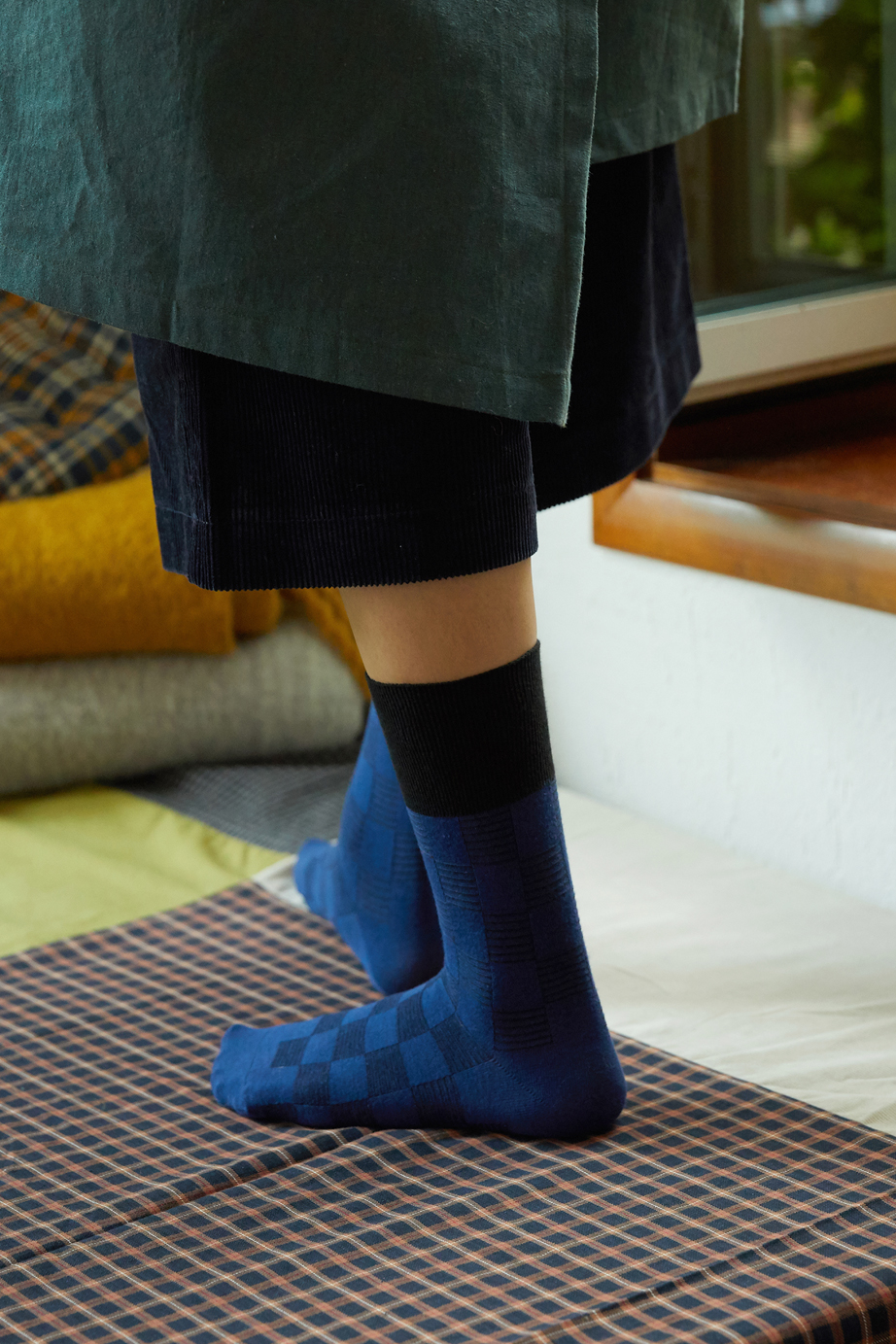 チェックシリーズ 22.5-27.5cm ユニセックスフリーサイズ｜ソックス
