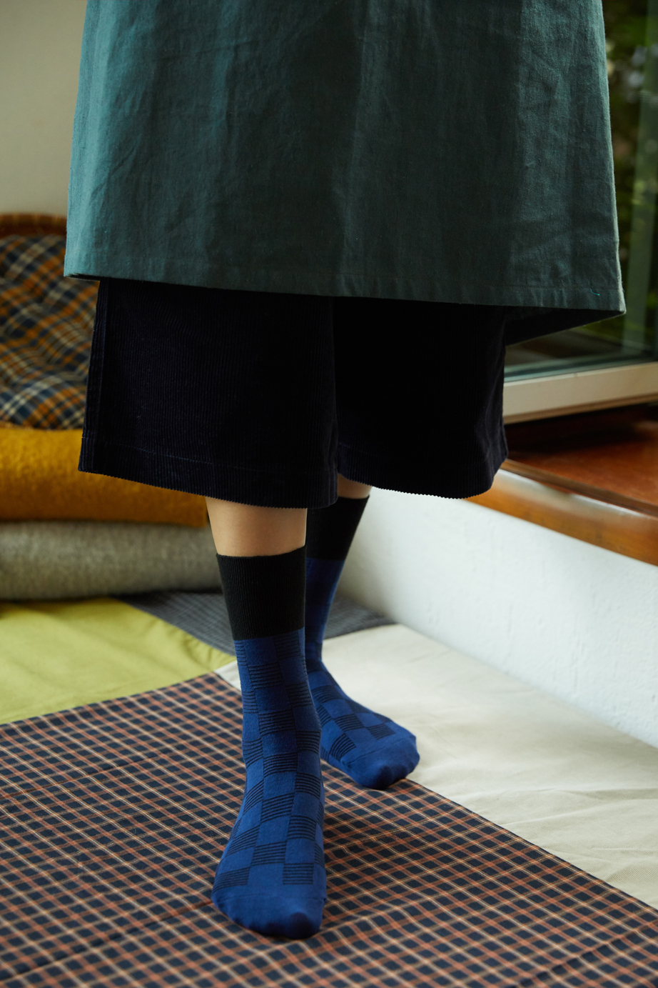 チェックシリーズ 22.5-27.5cm ユニセックスフリーサイズ｜ソックス