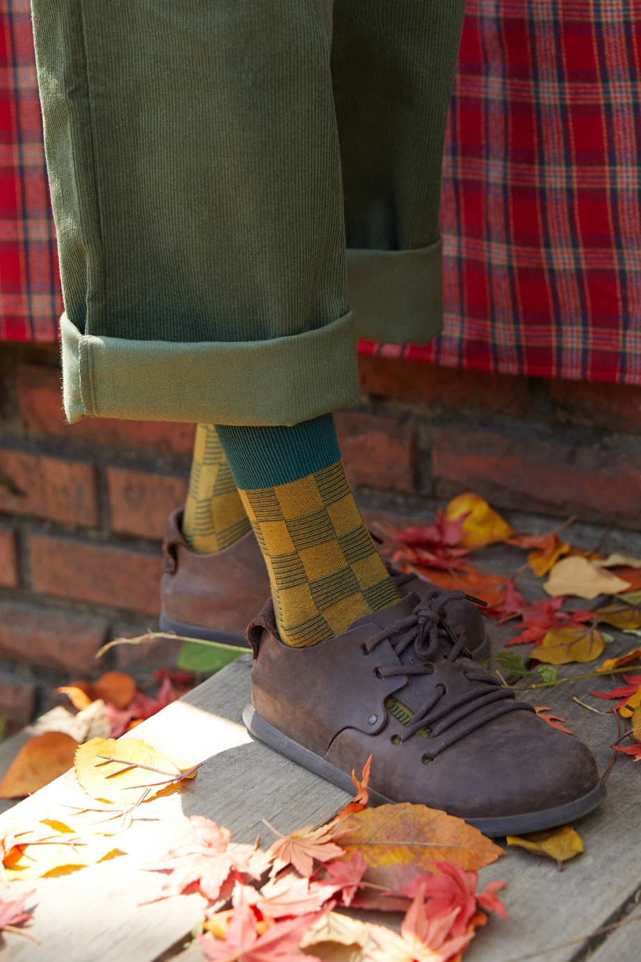 チェックシリーズ 22.5-27.5cm ユニセックスフリーサイズ｜ソックス