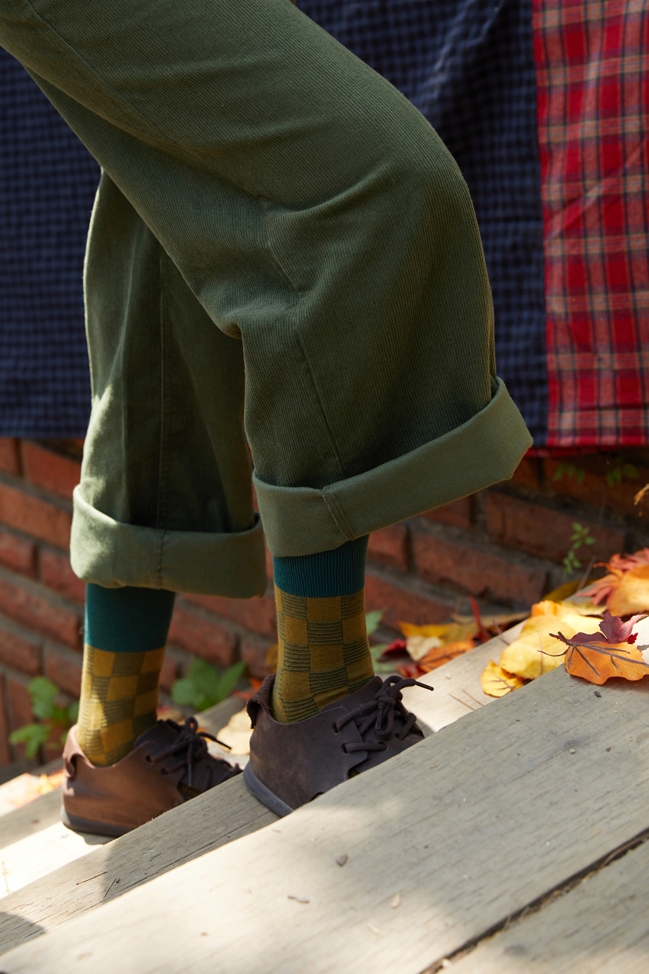 チェックシリーズ 22.5-27.5cm ユニセックスフリーサイズ｜ソックス