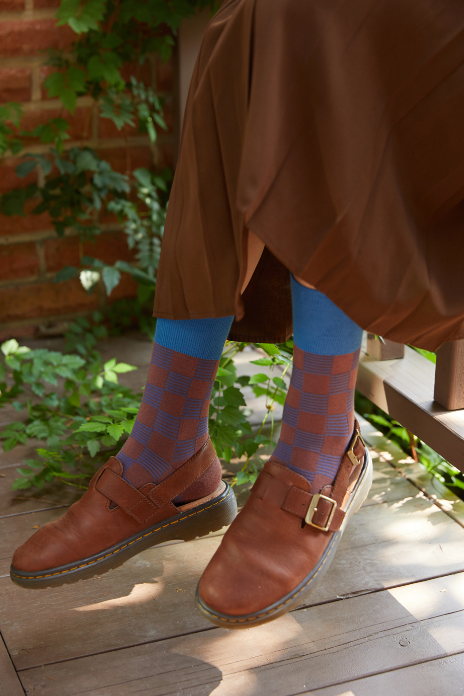 チェックシリーズ 22.5-27.5cm ユニセックスフリーサイズ｜ソックス