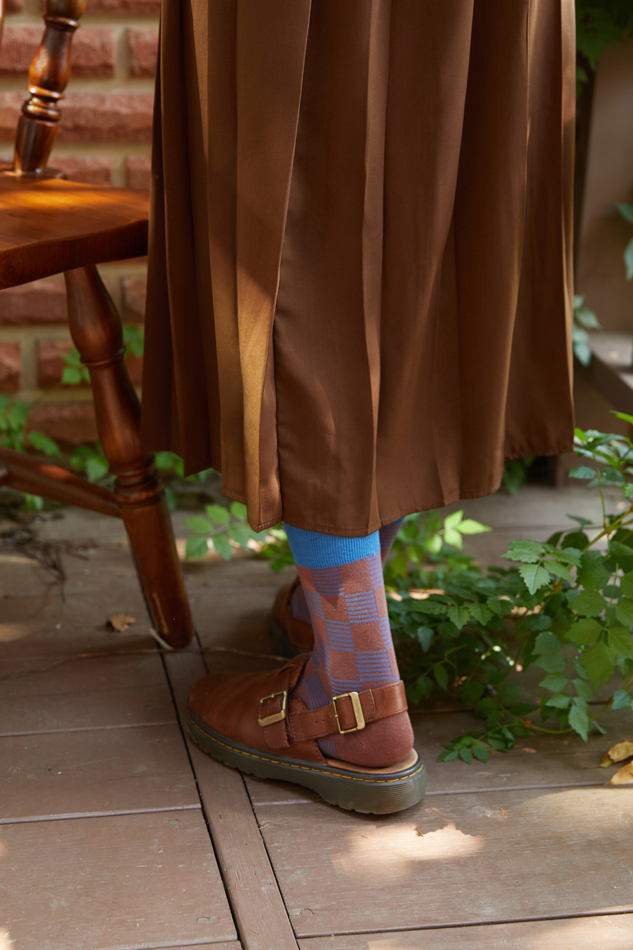 チェックシリーズ 22.5-27.5cm ユニセックスフリーサイズ｜ソックス