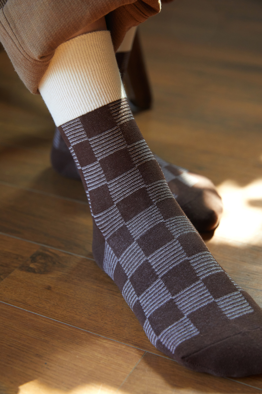 チェックシリーズ 22.5-27.5cm ユニセックスフリーサイズ｜ソックス