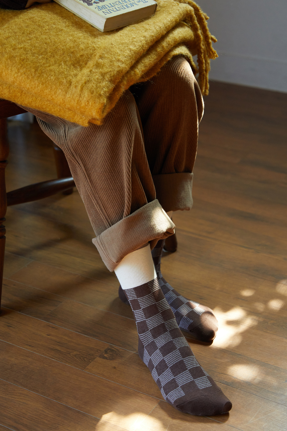 チェックシリーズ 22.5-27.5cm ユニセックスフリーサイズ｜ソックス