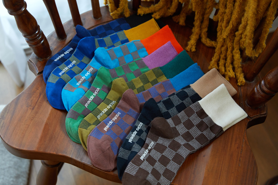 チェックシリーズ 22.5-27.5cm ユニセックスフリーサイズ｜ソックス