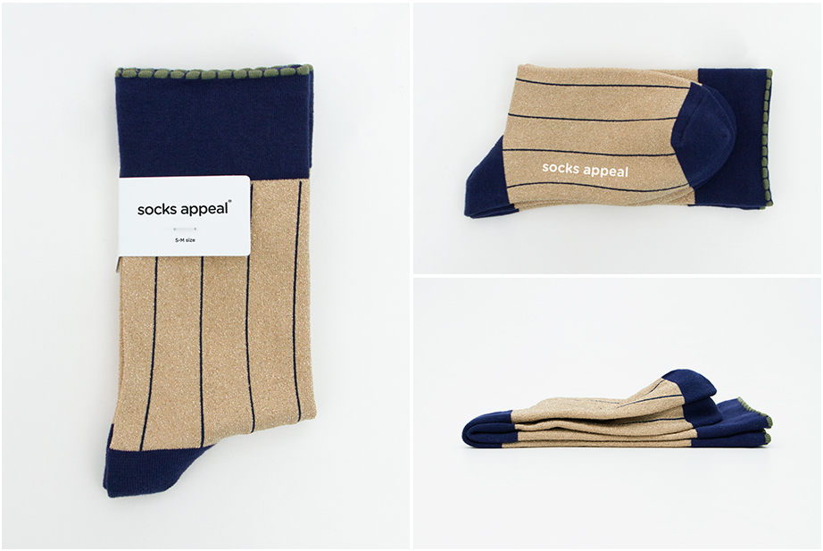 ラメライン シリーズ22-26cm ウィメンズ向けフリーサイズ｜ソックス