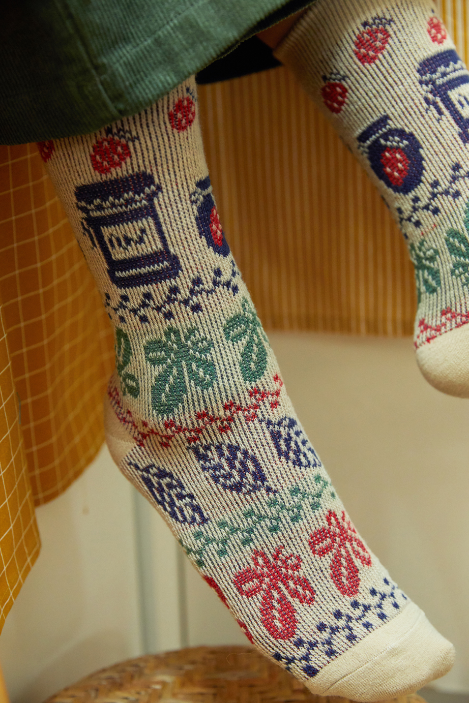 ジャガード シリーズ  22.5-27.5cm ユニセックスフリーサイズ｜ソックス