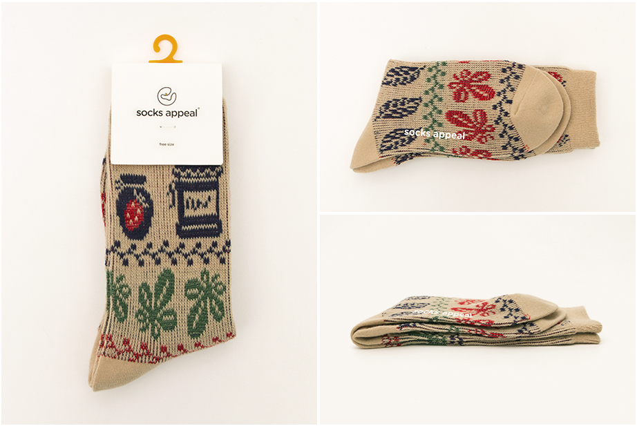 ジャガード シリーズ  22.5-27.5cm ユニセックスフリーサイズ｜ソックス