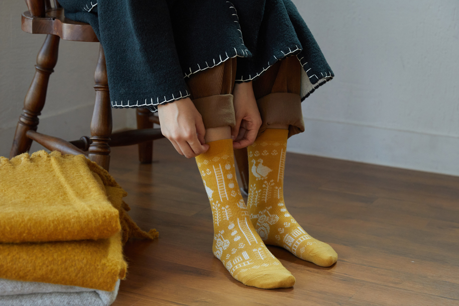 ジャガード シリーズ  22.5-27.5cm ユニセックスフリーサイズ｜ソックス