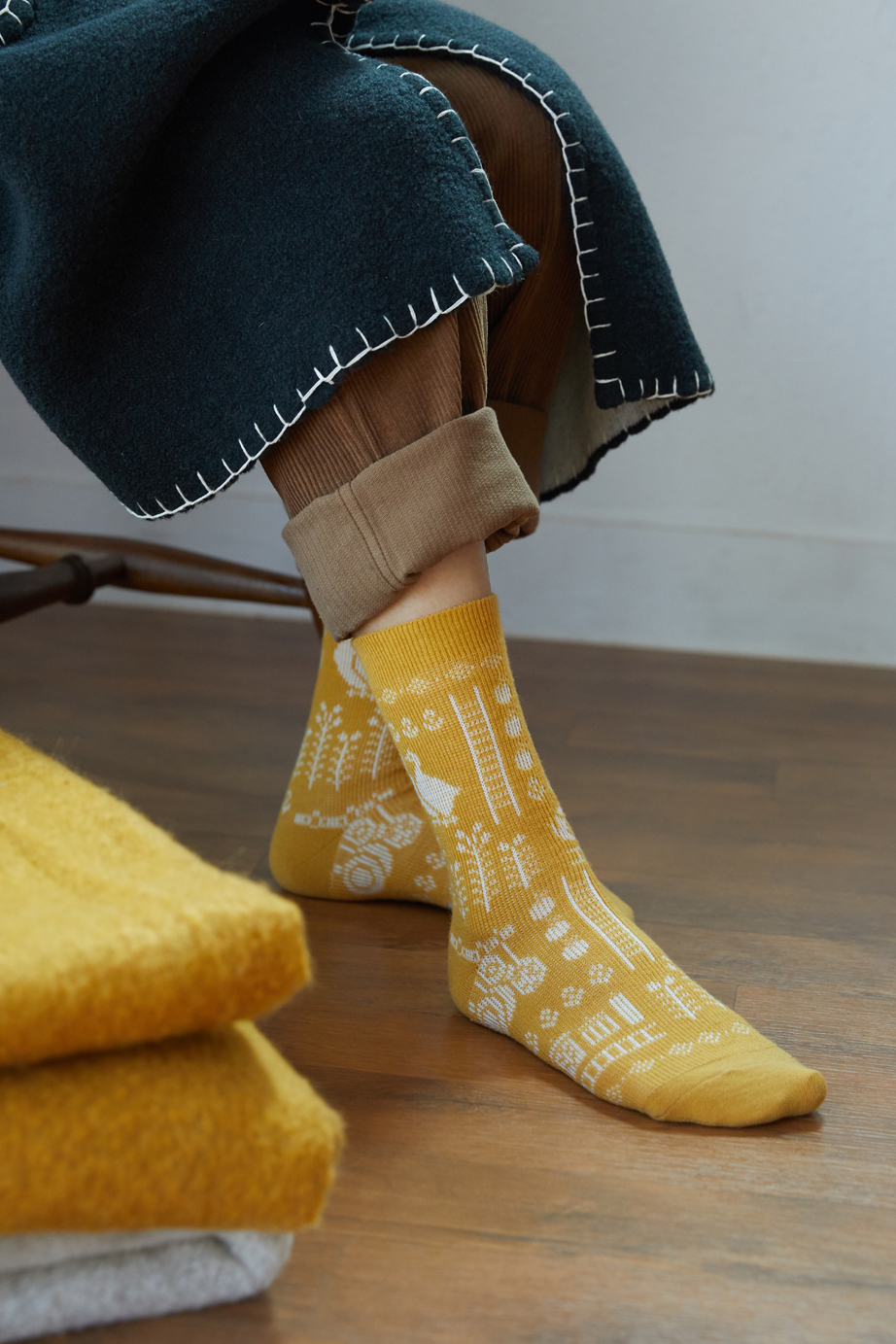 ジャガード シリーズ  22.5-27.5cm ユニセックスフリーサイズ｜ソックス