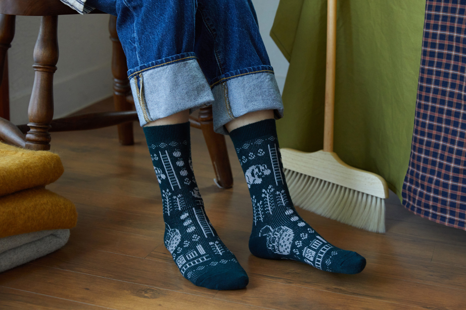 ジャガード シリーズ  22.5-27.5cm ユニセックスフリーサイズ｜ソックス