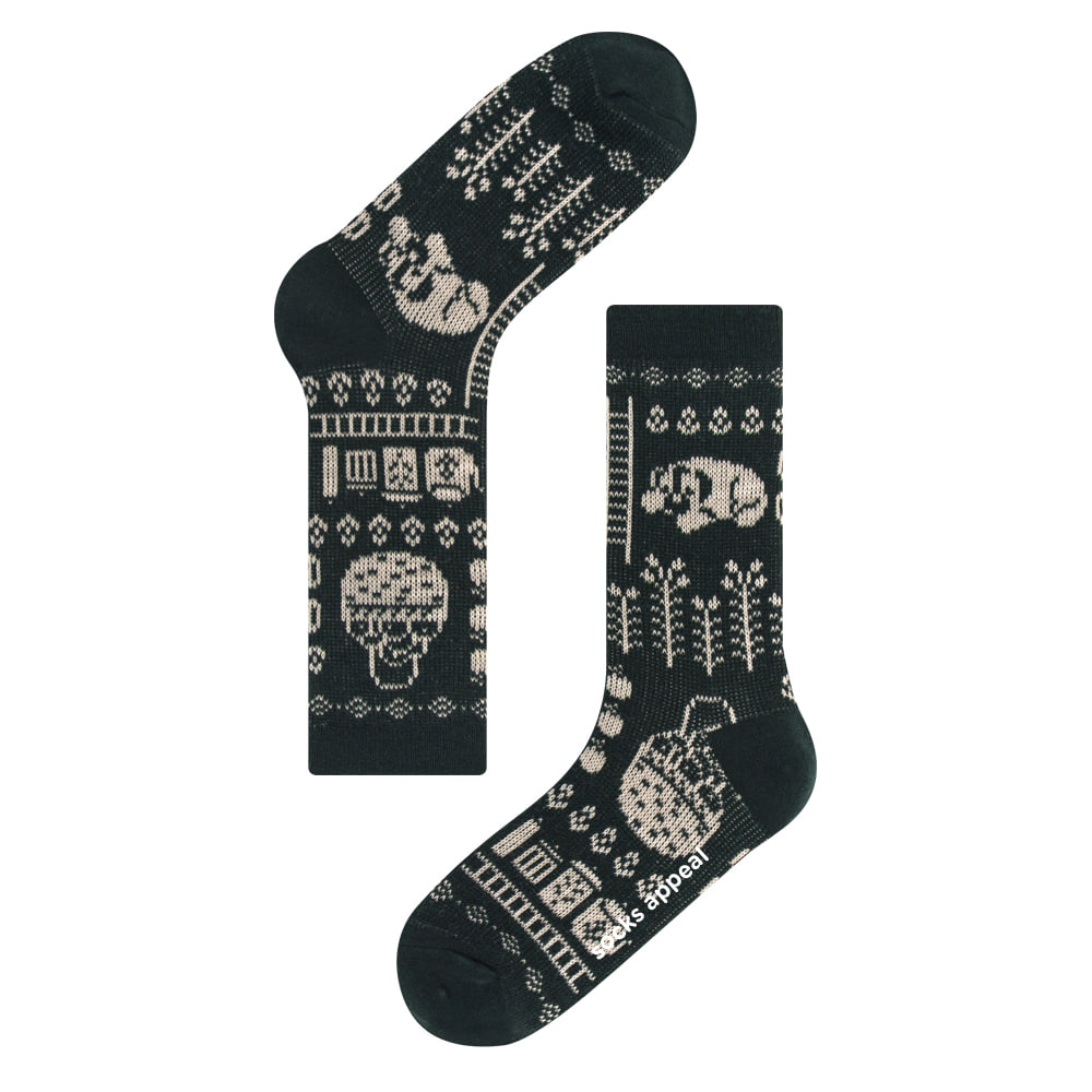 ジャガード シリーズ  22.5-27.5cm ユニセックスフリーサイズ｜ソックス