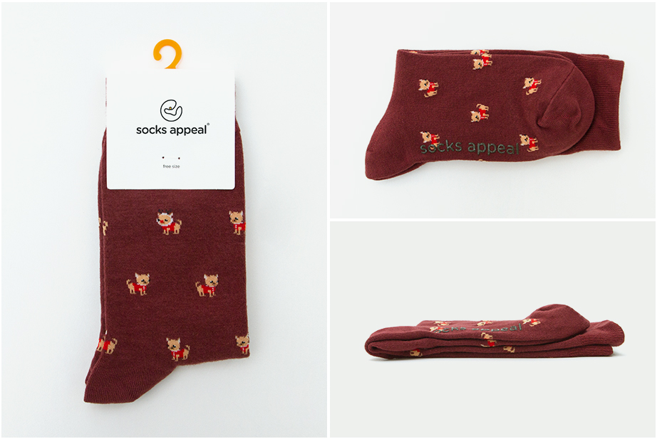 ウインターアニマル シリーズ 22.5-27.5cm ユニセックスフリーサイズ│ソックス