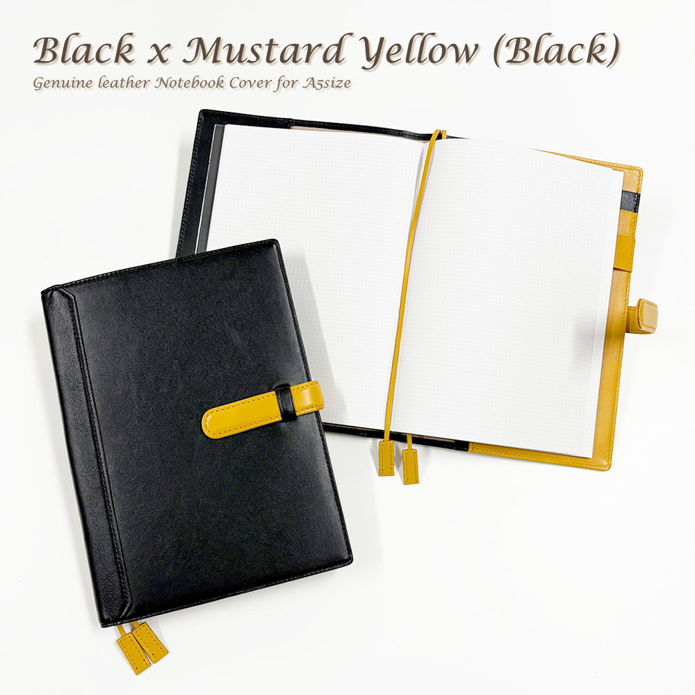 【名入れ可】本革 手帳カバー A5サイズ ベルト付き LR0014