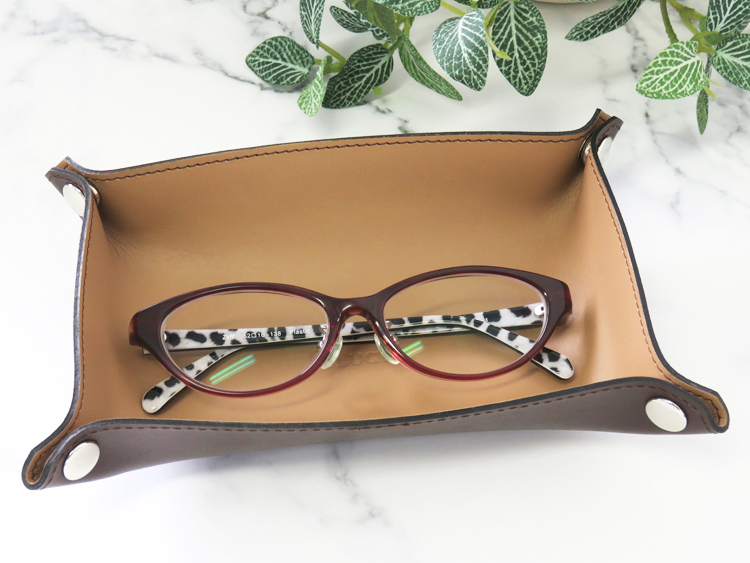 【名入れ可】本革 卓上トレー Lサイズ 小物置き 日本製 LR0025L