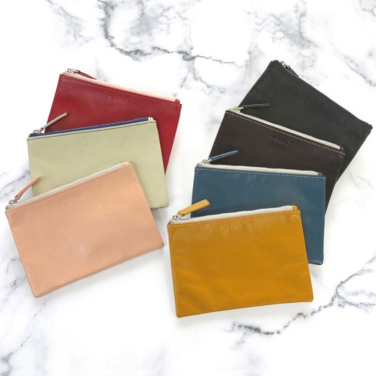 本革 ファスナーポーチ ミニ LR0016