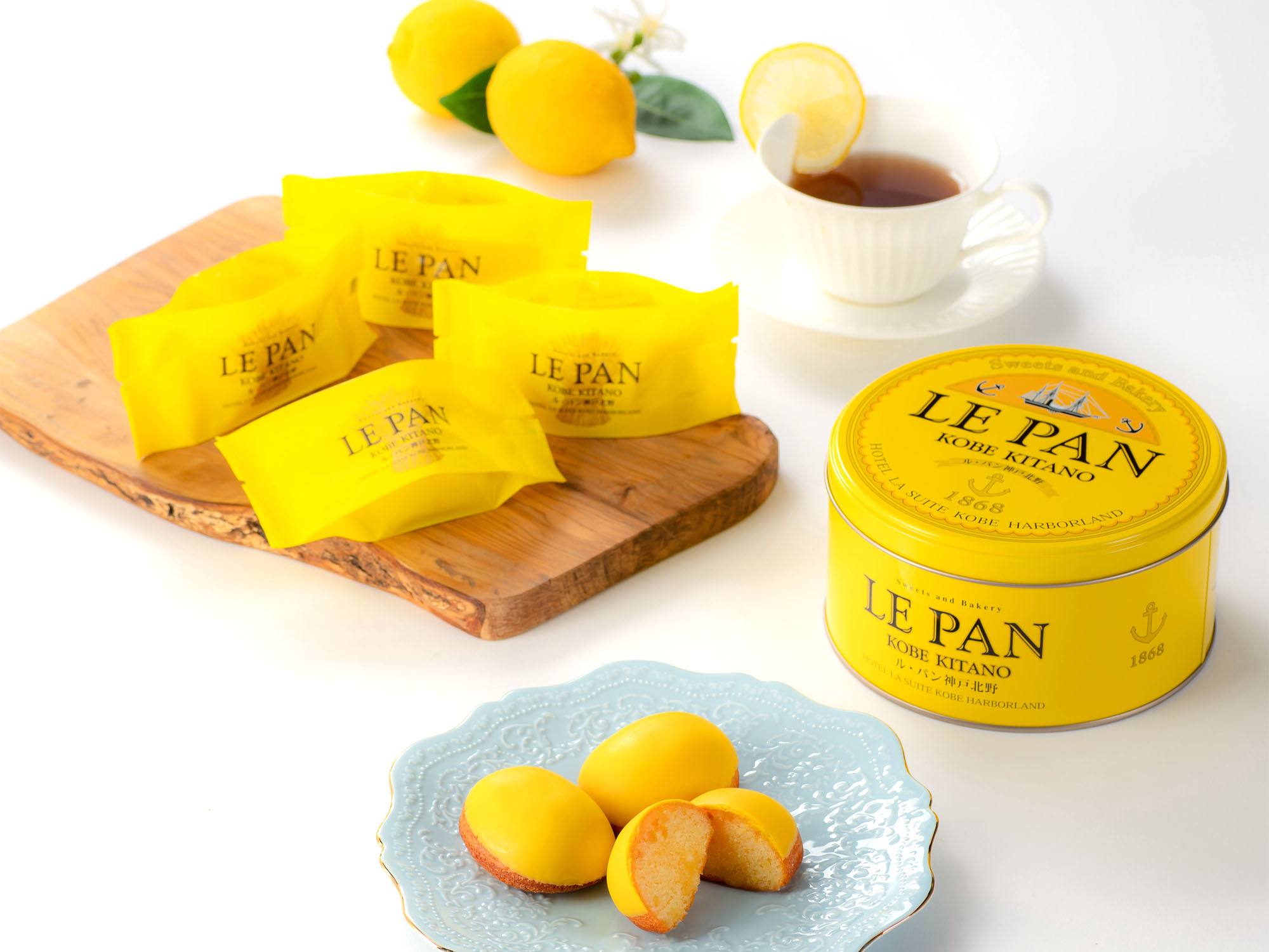 瀬戸内レモンケーキ 6個入 神戸開港150年記念缶(ギフトボックス付)