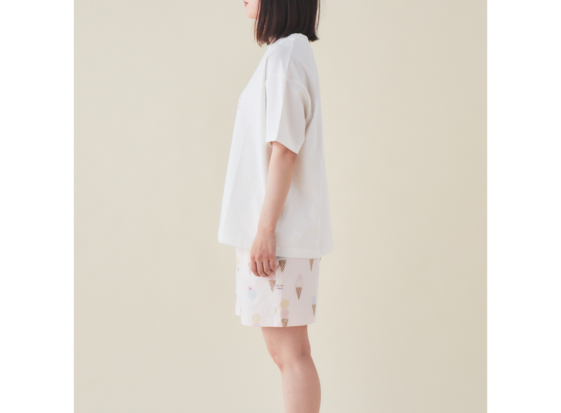 アイスクリームロゴ上下セット