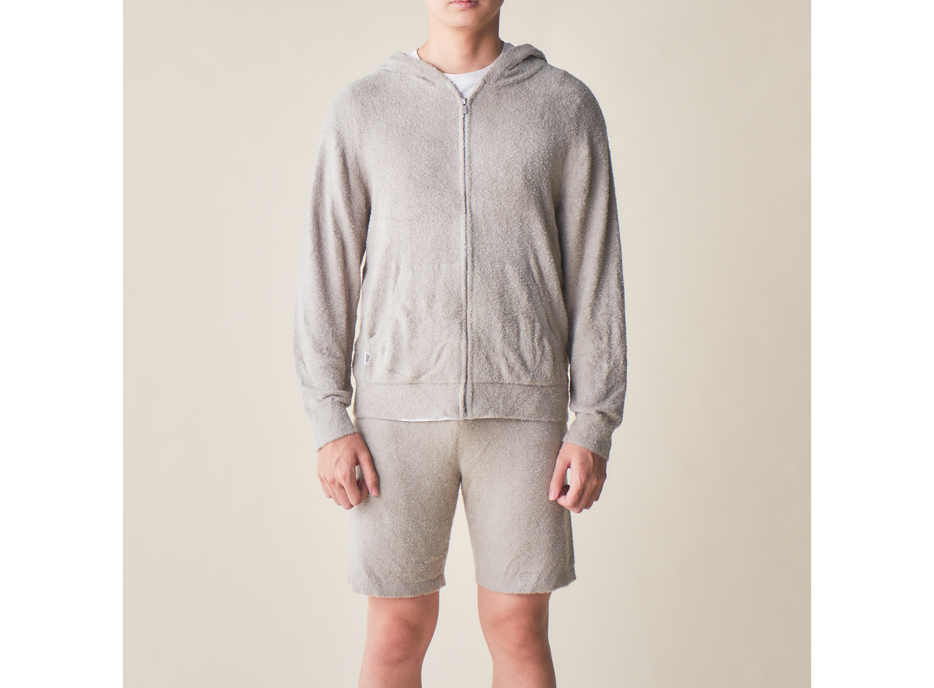 【HOMME】ウォッシャブルスムーズィーパーカー＆ハーフパンツセット