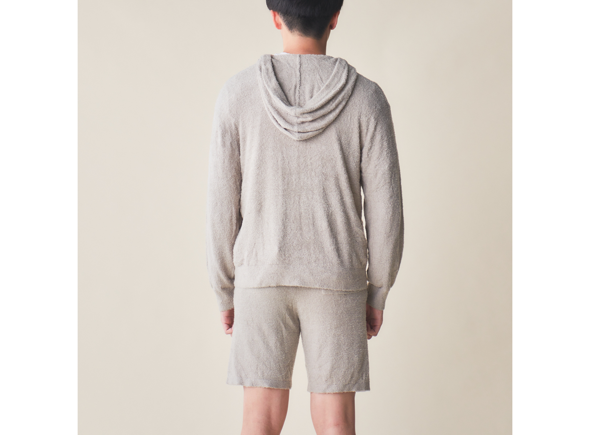 【HOMME】ウォッシャブルスムーズィーパーカー＆ハーフパンツセット