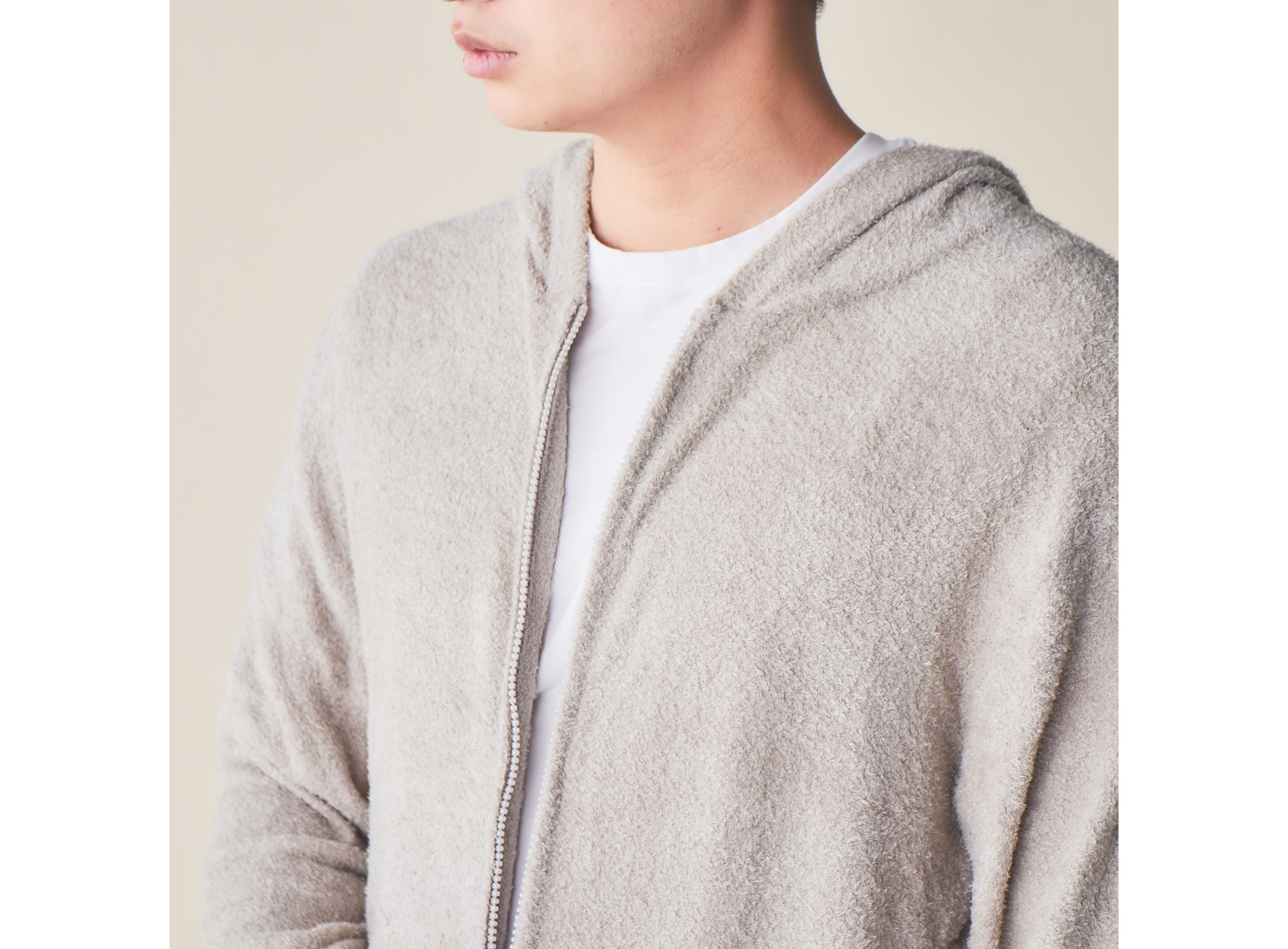 【HOMME】ウォッシャブルスムーズィーパーカー＆ハーフパンツセット