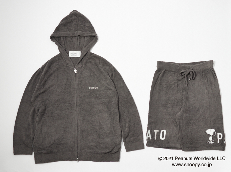 【SNOOPY】【HOMME】ロゴJQDパーカー＆ハーフパンツセット