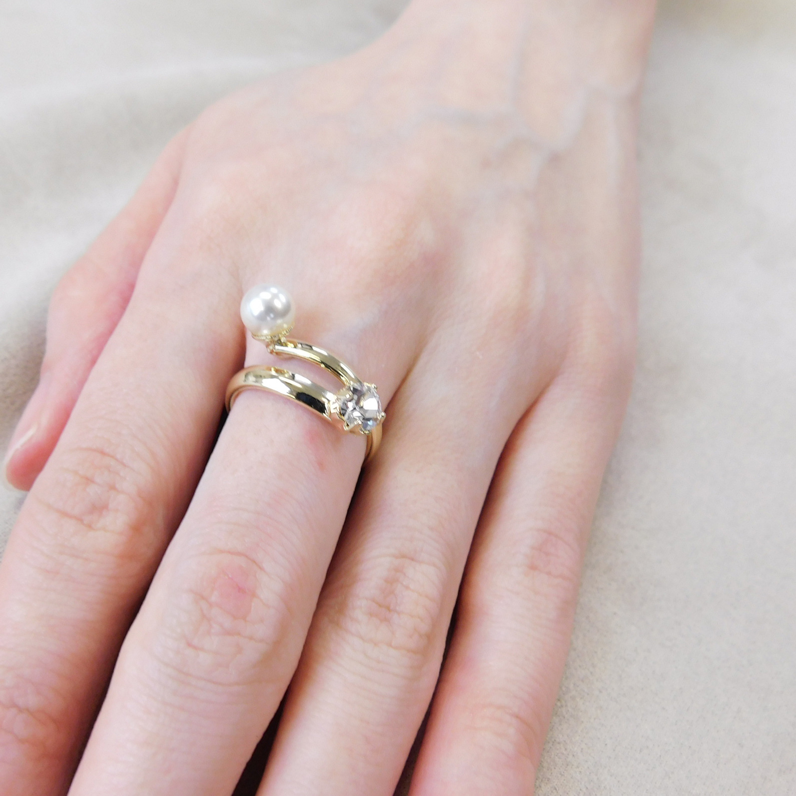 マーキスネックレス＆パールリングセット