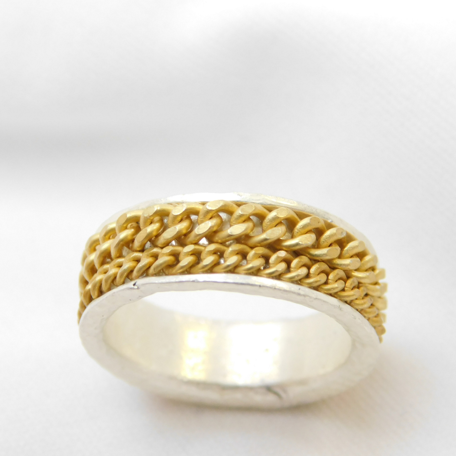 チェーンモチーフメタルリング