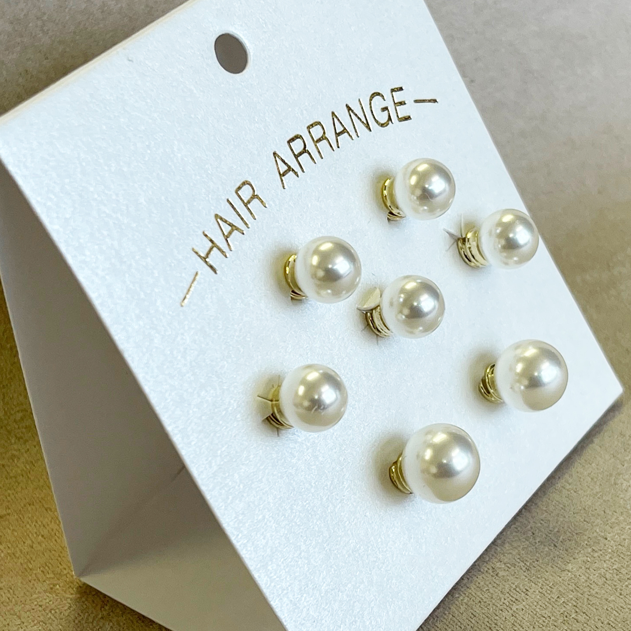 ヘアーチャーム　パール7個セット